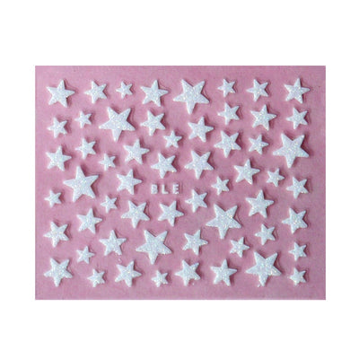 Nail Stickers 3D Nail Slider Stars Stickers Glitter Shiny Decoration Decal DIY Transfer Adhesive Colorful Nail Art Tips Manicure