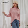 Solid Color Loose Knitted Sweater