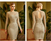 O Neck Hollow Out Club Outfits Evening Party Female Dress Vestido