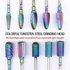 Milling Cutter For Manicure Rainbow Color Tungsten Steel Manicure Machine For Nail Drill Bits Tools Nail Accessories