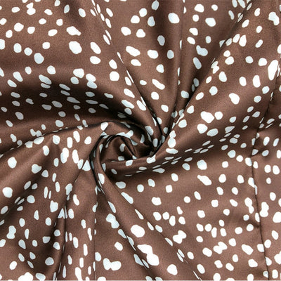 Bandage Wraps High waist Tie up Dots Printing Asymmetric Skirt