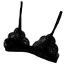Thin Bra Without Chest Pad Fashion -Lace Lingerie Cutout Back Buckle Tube Top