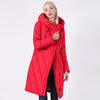 Long Collar Hooded Thick Jacket