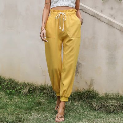 High Waist Casual Loose Trousers