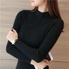 Sweaters And Pullovers Solid Color - Black / One Size