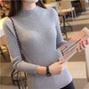 Sweaters And Pullovers Solid Color - Gray / One Size