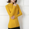 Sweaters And Pullovers Solid Color - Yellow / One Size